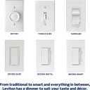 Leviton SureSlide LED Advanced Dimmer Switch for 150W Dimmable LED, Halogen and Incandescent Bulbs and Fixtures, 66741-E, Black