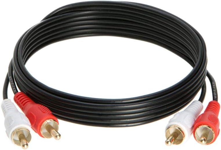 2RCA Male to 2RCA Male Composite Audio Cable, Gold Plated 3ft, 6ft, 10ft, 12ft, 25ft (3FT)