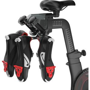 Shoe Hanger ONLY Compatible with Peloton Bike Plus with Plastic Weight Rack, Mental Shoes Holder ONLY for PL-02, Does NOT Fit Original Bike, Accessories for Holding 2 Pairs