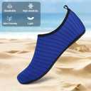 Water Shoes for Womens Mens Barefoot Aqua Yoga Socks for Pool Beach Surf Walking Water Park Boating Sports Water Shoes (7.5-8.5 Women/6-7 Men, Blue)