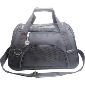 Cat Carrier,Soft-Sided Pet Travel Carrier for Cats,Dogs Puppy Comfort Portable Foldable Pet Bag Airline Approved (Small Black)