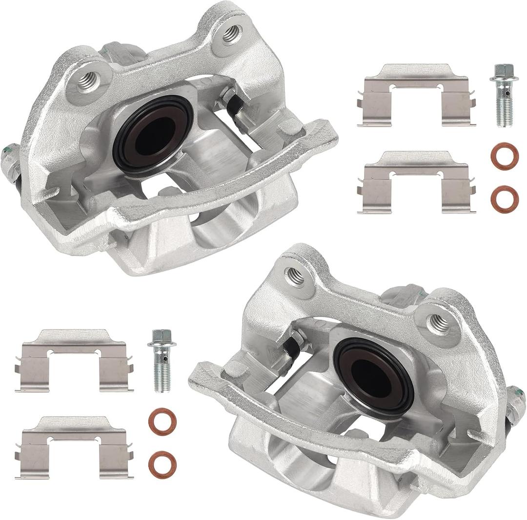 KUSATEC 18B5059 18B5058 Rear Disc Brake Caliper with Bracket fit for Buick Enclave 2008-2017;Cadillac XTS 2013-2019;Chevy Traverse 2009-2017;GMC Acadia 2007-2016/Limited 2017;Saturn Outlook 2007-2010