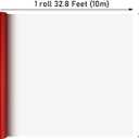 NESCCI Matte Metal Red Wrapping Paper, Solid Color Paper-2 Roll,17 Inches X 32.8 Feet Per Roll,Gift Wrapping Paper, Perfect for Wedding,Valentine's Day, Birthday,Baby Shower,DIY Bouquet