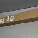 No Drill Cordless Bamboo Roman Shades, 33.564 in, Driftwood | Natural material, Light Filtering, Easy Install