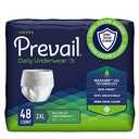 Prevail Daily Protective Underwear - Unisex Adult Incontinence Underwear - Disposable Adult Diaper for Men & Women - Maximum Absorbency - XX-Large - 12 Count (Pack of 3)