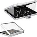 24"x20" Trade Show Display Case, Clear Acrylic Showcase Portable Display Case, Aluminum Sports Card Case with Locks for Cards, Craft Collection and Jewelry