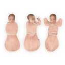 SwaddleDesigns 6-Way Omni Swaddle Sack Arms Up Swaddle for Newborn, More Options to Calm Startle Reflex, Improves Sleep, Easy Transition Baby Sleep Sack, Small, 0-3 Mo, 6-14 lbs, Heathered Peach Blush