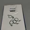 DEWENWILS 40 FT Total, Outdoor Extension Cord 1 to 3 Splitter for Christmas Lights, 3 Prong Outlets Plugs, Max 28ft End to End 16/3C SJTW Weatherproof Wire for Outdoor String Lights, ETL Listed (Green)