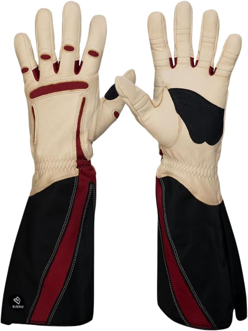 Bionic Women's Rose Pruning Gardening Gloves (One Pair), L