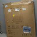 Fairy Baby 62.6"-65.3" Extra Wide Baby Gate with Door, 63 64 65 Inches Walk THR Baby Gates for Stairs Pressure Mounted no Drill, Indoor Tension Metal Child Pet Dog Safety Gate for Kids, Black