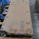 Queen Size Bed Frame with Upholstered Headboard, Dark Grey