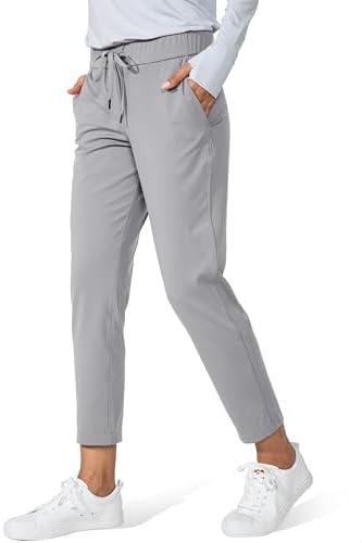 G Gradual Women's Pants with Deep Pockets 7/8 Stretch Ankle Sweatpants for Golf, Athletic, Lounge, Travel, Work XS