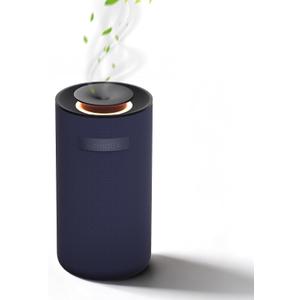 Aromabot Waterless Essential Oil Diffuser, Smart Portable Nebulizing Waterless Diffuser for Car, Home, or Office – Dual Mist Modes, Comfort Fabric Wrapping Process, Rechargeable Battery, LED Light