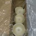 Flickering Flameless Candles with Remote and Timer, Realistic LED Candles, Battery Operated Candles for Christmas Home Wedding Birthday Decoration, Real Wax Set of 3(Ivory White)