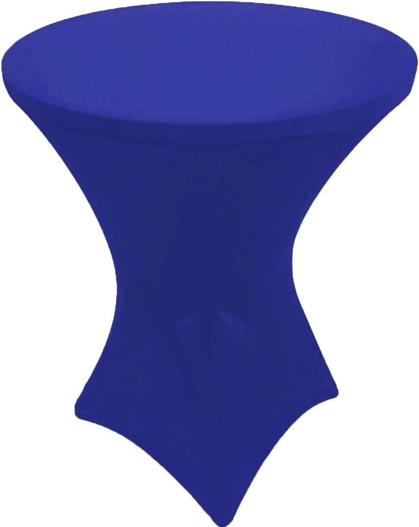 Royal Blue 32x42 inches Cocktail Highboy Spandex Fitted Stretch Tablecloth Table Cover Wedding Event Party