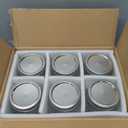 WELLIFE Mason Jars 32 oz, 6 Pack Quart Mason Jars Wide Mouth for Pickling,Canning, Decoration, Fermenting and Food Storage,Microwave & Dishwasher Safe