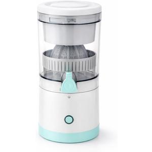 Electric Citrus Juicer USB Rechargeable  Portable Orange & Lemon Squeezer, Automatic One-Touch Operation, Compact Design for Kitchen & Travel, White & Mint Green