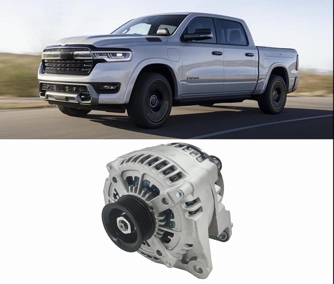 14027N Alternator 220A Compatible with 14-18 Ram 1500 5.7L, 19-23 1500 Classic 5.7L, 14-23 Ram 2500/3500 6.4L, 14-22 Ram 4500/5500 6.4L, 12V Replacement 56029644AB