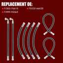 FEXON Front Loader Hydraulic Hoses Kit Boom Bucket Cylinder Hoses Compatible with Kubota LA350a LA401 LA402 LA402-1 Replaces 7J303-76610 75535-66620 7J999-95562