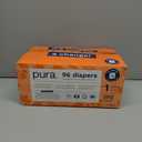 Pura Hypoallergenic Diapers, Size 1 (4-11lbs), Newborn, Totally Chlorine Free, Wetness Indicator, Suitable for Sensitive Skin, Soft Organic Cotton Comfort, Overnight, 3 Packs of 32 (96 Baby Diapers)