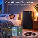 Igloo 3.2 Cu.Ft. Mini Fridge with Freezer - Single Door Compact Refrigerator with Glass Shelves for Homes, Dorms & Offices- Keep Snacks, Drinks & Frozen Foods Cool with Temperature Control Mini Fridge