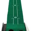 Franklin Sports Indoor Golf Putting Green  Portable Authentic 9 Foot Mat with Auto Ball Return  Golf Training Aid & Putting Practice Game  Real Course Feel (92049X)