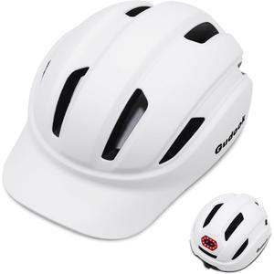 Adult Bike Helmet for Men - Women Bicycle Helmet with LED Rear Light - Certified Comfort Adjustable Baseball Cap Style Cycling Helmets for Urban Commuter Road Biking Scooter, Large