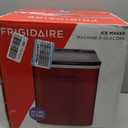 Frigidaire Compact Countertop Ice Maker, 26lbs of Ice per Day, Red Stainless