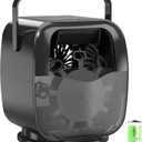 5000mAh Rechargeable Bubble Machine, 360 Auto Rotation, 3 Speeds, Automatic Bubble Blower for Parties, Weddings, Getherings Indoor Outdoor, Bubble Maker for Toddlers, Kids, Pets