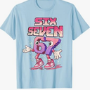 Meme Kids Six Seven Italian Steal a Brainrot Pink Girls 67 T-Shirt