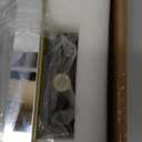 ROLOVE Gold Vanity Mirror with Lights - Smart Touch Dimming, 3-Color Lighting, 360 Rotatable Desktop Makeup Mirror for Desk, 22"x17"