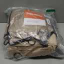 PRIMROSE Full Blackout Champagne Beige Velvet Curtains 102 inch Long for Living Room,2 Panels Liner Rod Pocket Back Tab Thermal Window Curtains Room Darkening Curtain Drapes for Bedroom