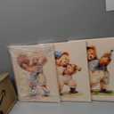 Teddy Bear Sports Nursery Animal Canvas Wall Art Cute Woodland Rugby Wall Decor Pictures Vintage Basketball Baseball Kids Room Poster Prints for Boys Room Bedroom Playroom Decorations12x16in canvas