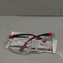 NoCry Clear Safety Glasses for Men and Women with Anti-Fog and Scratch Resistant Wrap Around Lenses, Adjustable Temples and Nose Pads  ANSI Z87 Certified Protective Eyewear with 100% UV Shielding (Black & Red)