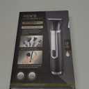 Back Shaver for Men, 5-in-1 Electric Back Hair Removal Razor with Adjustable Extension Handle, Body Hair Trimmer Grooming Kit for Wet or Dry Shaving,Rechargeable,Waterproof (Black)