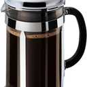 Bodum 51oz Chambord French Press Coffee Maker, High-Heat Borosilicate Glass, Polished Stainless Steel  Made in Portugal (Chrome)