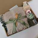 Get Well Gift Baskets for Women & Men - Self Care Package/After Surgery, Sympathy/Relaxation Gifts, Thinking of You/Grief/Bereavement/Miscarriage/Thank you Gifts for Women (Green)