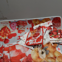 13 Pcs Valentine's Day Kitchen Sets with Kitchen Towels Non Slip Mats Curtains Valance Pot Holders Oven Mitts Red Love Heart Home Decor Accessories Sets for Valentines Cooking Grilling Baking Gift