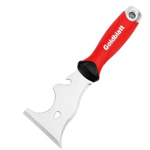 Goldblatt 9-in-1 Drywall Paint Scraper, Stainless Steel Putty Knife Scraper