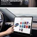 REEVAA 2025 Tesla Model X/S Screen Protector [No Glare & Fingerprint], 9H Tempered Glass Fit for Model X/S 2021-2025, Front/Rear Screen with Alignment Kit Accessories, Matte
