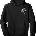 Anti Social Anxiety Club: Front + Back (White Logo) Pullover Hoodie, XL