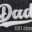 2PCS Mom and Dad EST 2025 2026 Hat, Adjustable 3D Embroidered New Parents Gifts Baseball Cap (One Size)