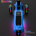Elecorange T200/T500 Balance Electric Scooter for Kids Age 4-9, 2 Types Front Wheels, Electric Horn, Full Body Lights Up, Wide Deck, 5Mph Safe Speed, 70min Riding, Foldable Kick Scooter Boys & Girl