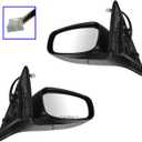 TRQ Driver & Passenger Side Mirror Set with Heat Compatible with 2008-2013 INFINITI G37 2014-2015 Q60 IN1320114 IN1321114