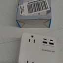 Multi Plug Outlet Extender with USB, Amerisense 900J Wall Charger with 6 AC Outlets & 4 USB Ports (2 TypeC & 2 Type A Ports), Surge Protector Multiple Outlets for Home, Kitchen, Office, White