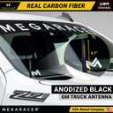 Anodized 5" Short Black Carbon Fiber Truck Antenna for Chevy Silverado & GMC Sierra 1500 2500 (1999-2026) Billet Aluminum, UV & Chip-Resistant, Car Wash Safe, Small Stubby Replacement Accessories
