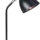 Lampwell Helle Black Office Desk Lamp for Home Office Bedrooms,Wood Base,Kids Girls Student Desk Lamp,9.695.91H14.88IN,Bulb Excluded