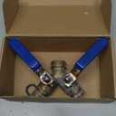 Garden Hose Splitter 2 Way Heavy Duty, Brass Faucet Adapter With Long Handle For Gardening Water Hose Shut Off Valve Hose Connector Fittings Outdoor Water Spigot Hose Bib Y Splitter