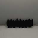 Umbra Sticks Wall-Mounted Coat Rack Rail Hook with 5 Retractable Pegs  Modern, Space-Saving Storage Organizer, Black