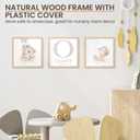 upsimples 12x12 Frame, Natural Solid Wooden Picture Frames, Display 8x8 with Mat or 12 x 12 Without Mat, Wall or Tabletop, 1 Pack, Natural